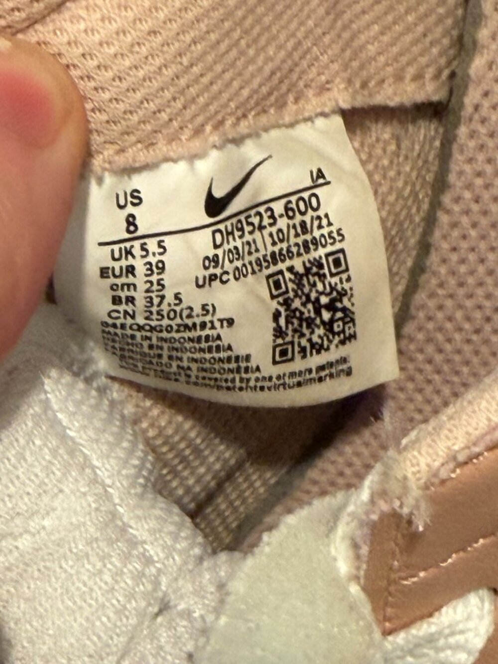 Nike Waffle Debut Pink Oxford White Sneakers Shoes DH9523-600 Women's Size 8 - Picture 10 of 11